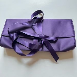 Helena Rubinstein Silk Purple Clutch Bag